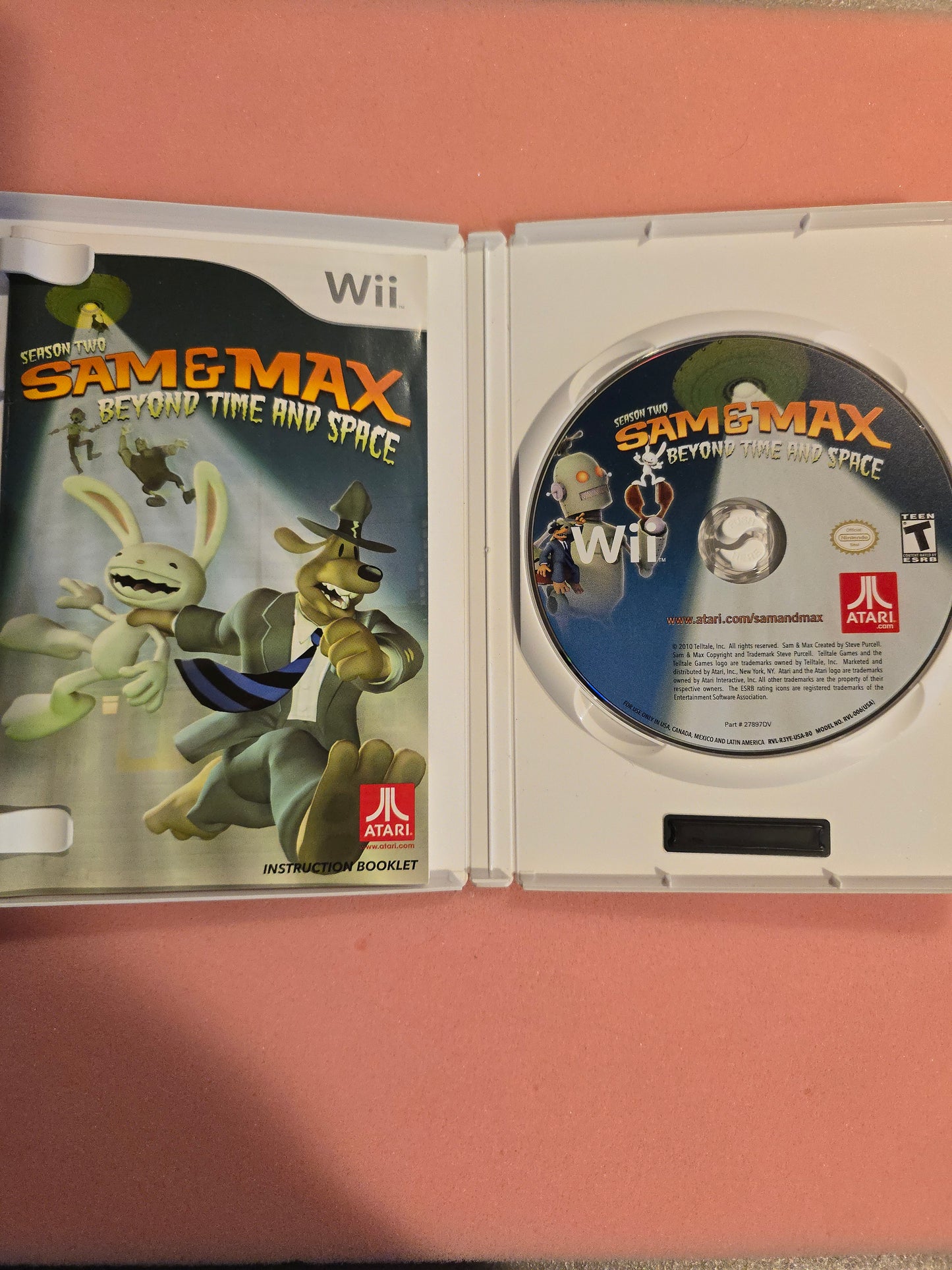 Sam & Max Season Two: Beyon Time And Space - Nintendo Wii - Complete In Box