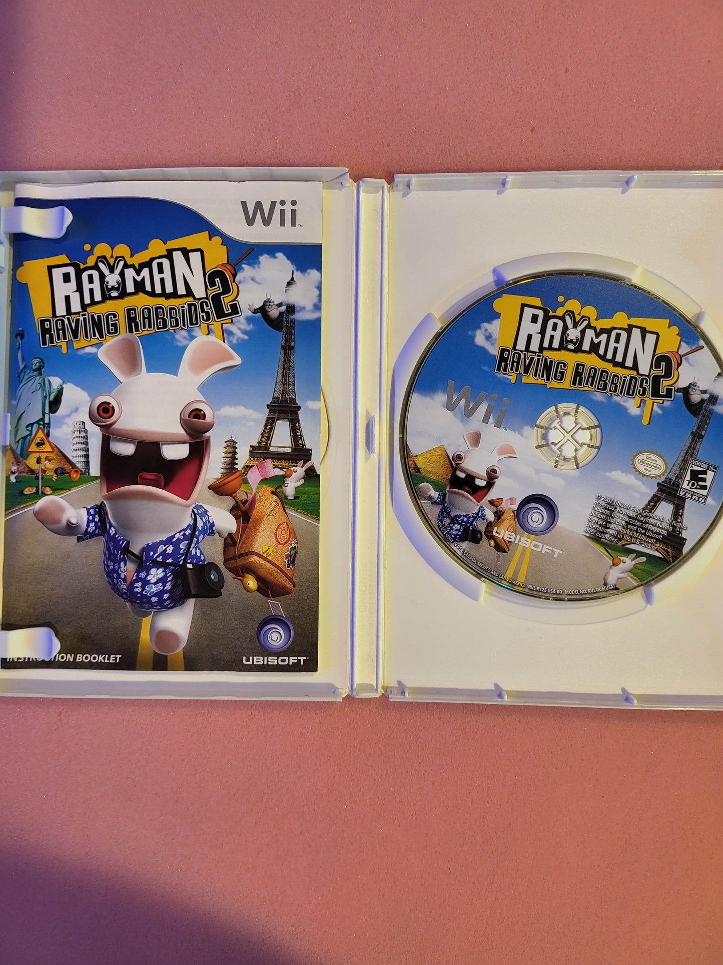 Rayman Raving Rabbids 2 - Nintendo Wii - Complete In Box