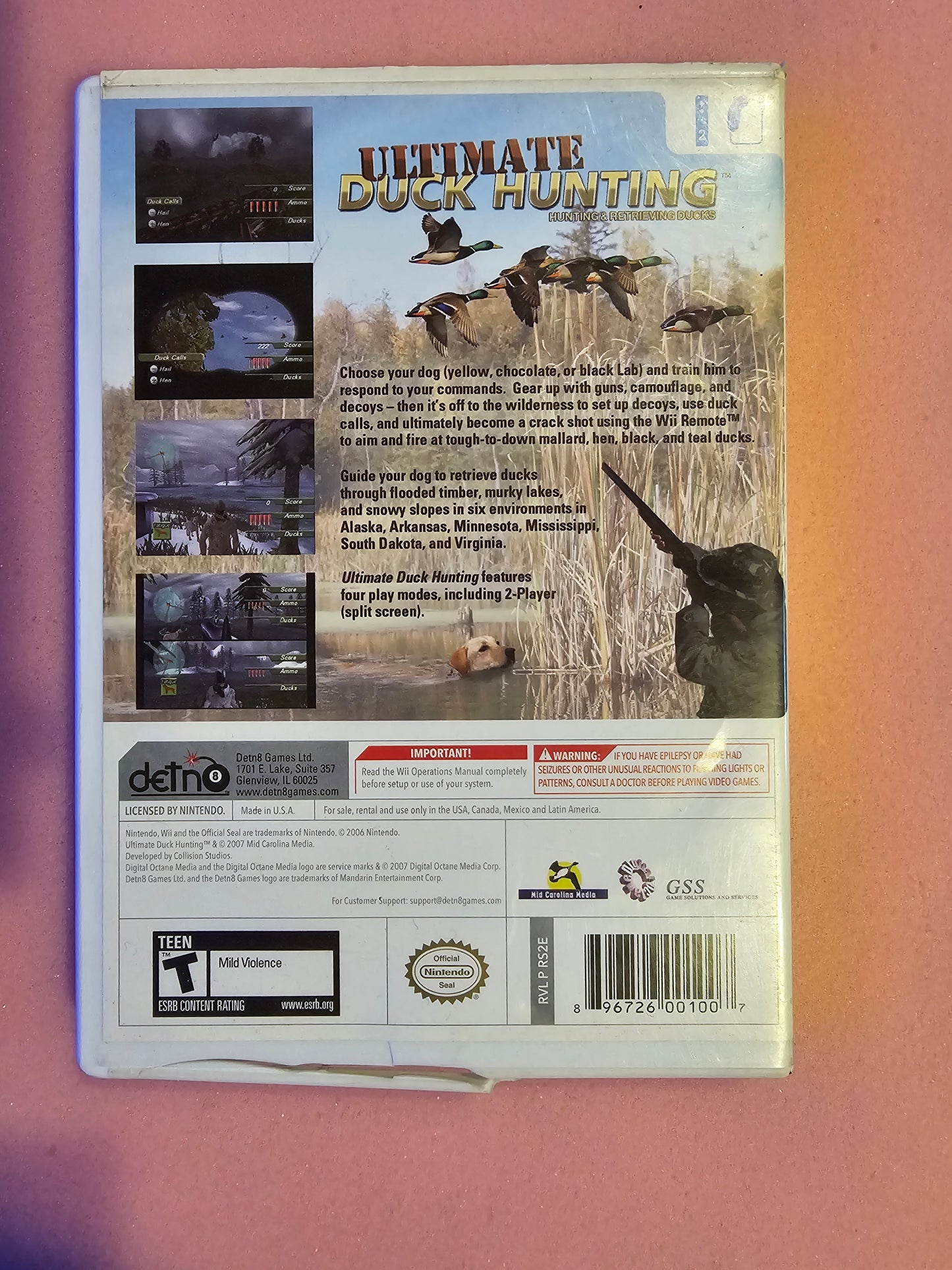 Ultimate Duck Hunting - Nintendo Wii - Complete In Box