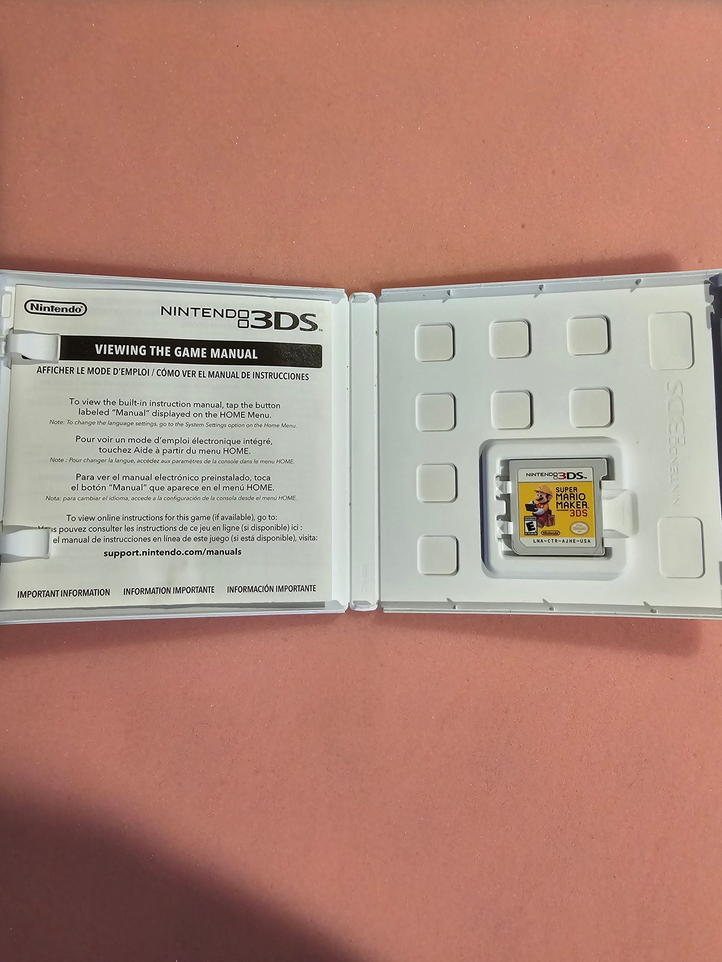 Super Mario Maker - Nintendo 3DS - Complete In Box