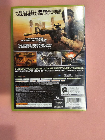 Call of Duty Black Ops - Xbox 360 - In Box, No Manual