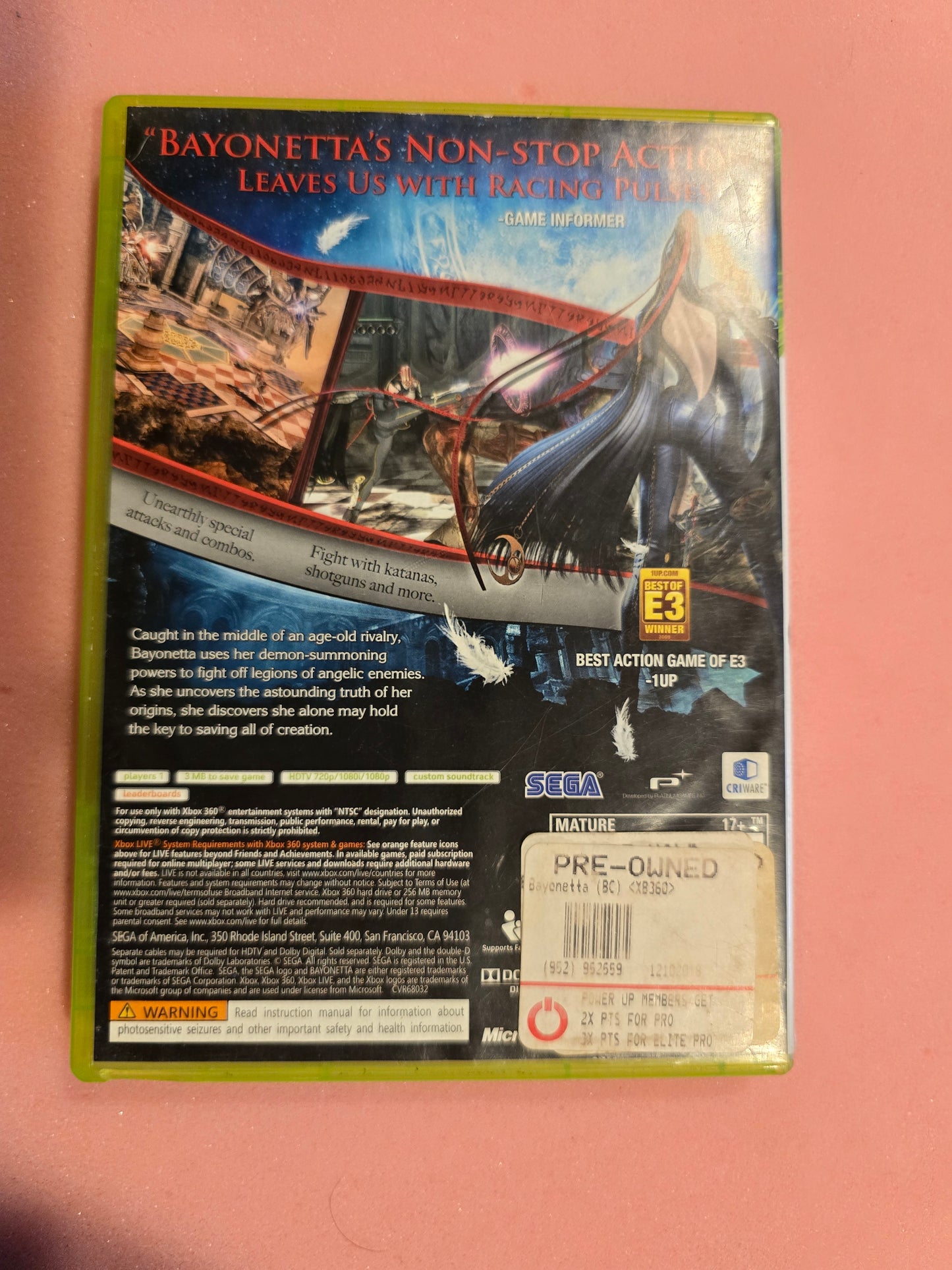 Bayonetta - Xbox 360 - No Manual