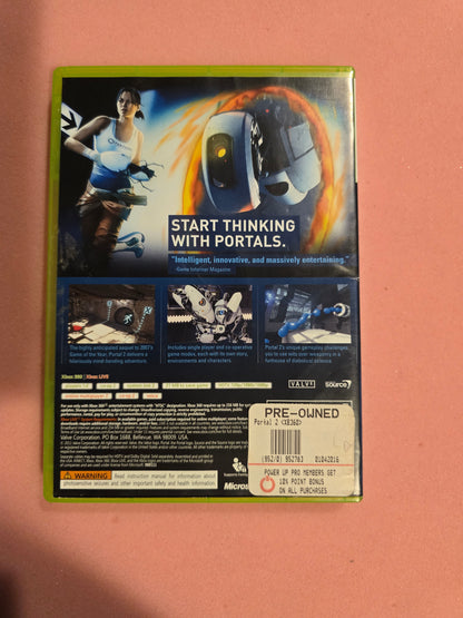 Portal 2 - Xbox 360 - In Box, No Manual