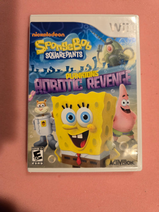 SpongeBob SquarePants: Planktons Robotic Revenge - Nintendo Wii - In Box, No Manual