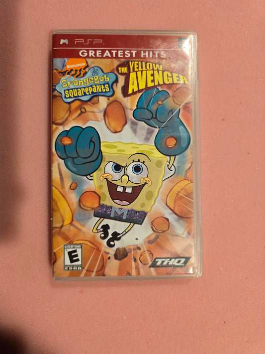 SpongeBob SquarePants The Yellow Avenger - PSP - Complete In Box