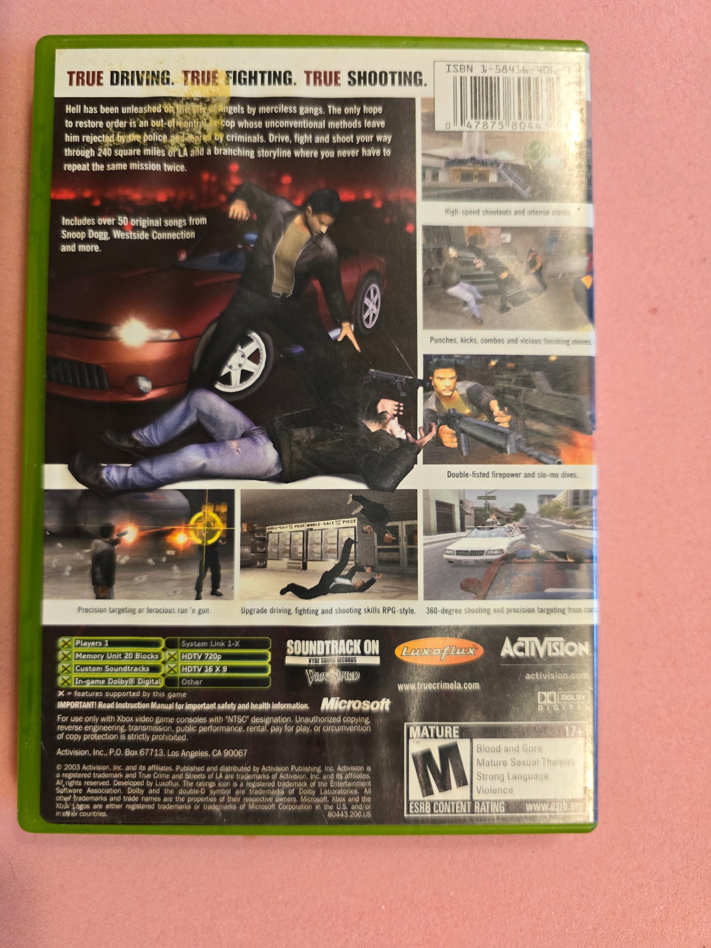 True Crime Streets of LA - Original Xbox - In Box, No Manual