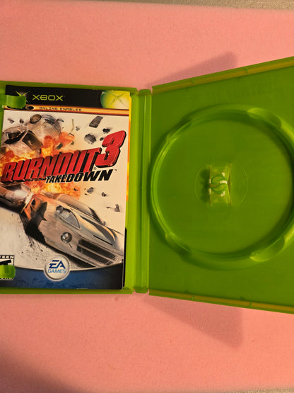 Burnout 3 Takedown - Original Xbox - Case & Manual ONLY