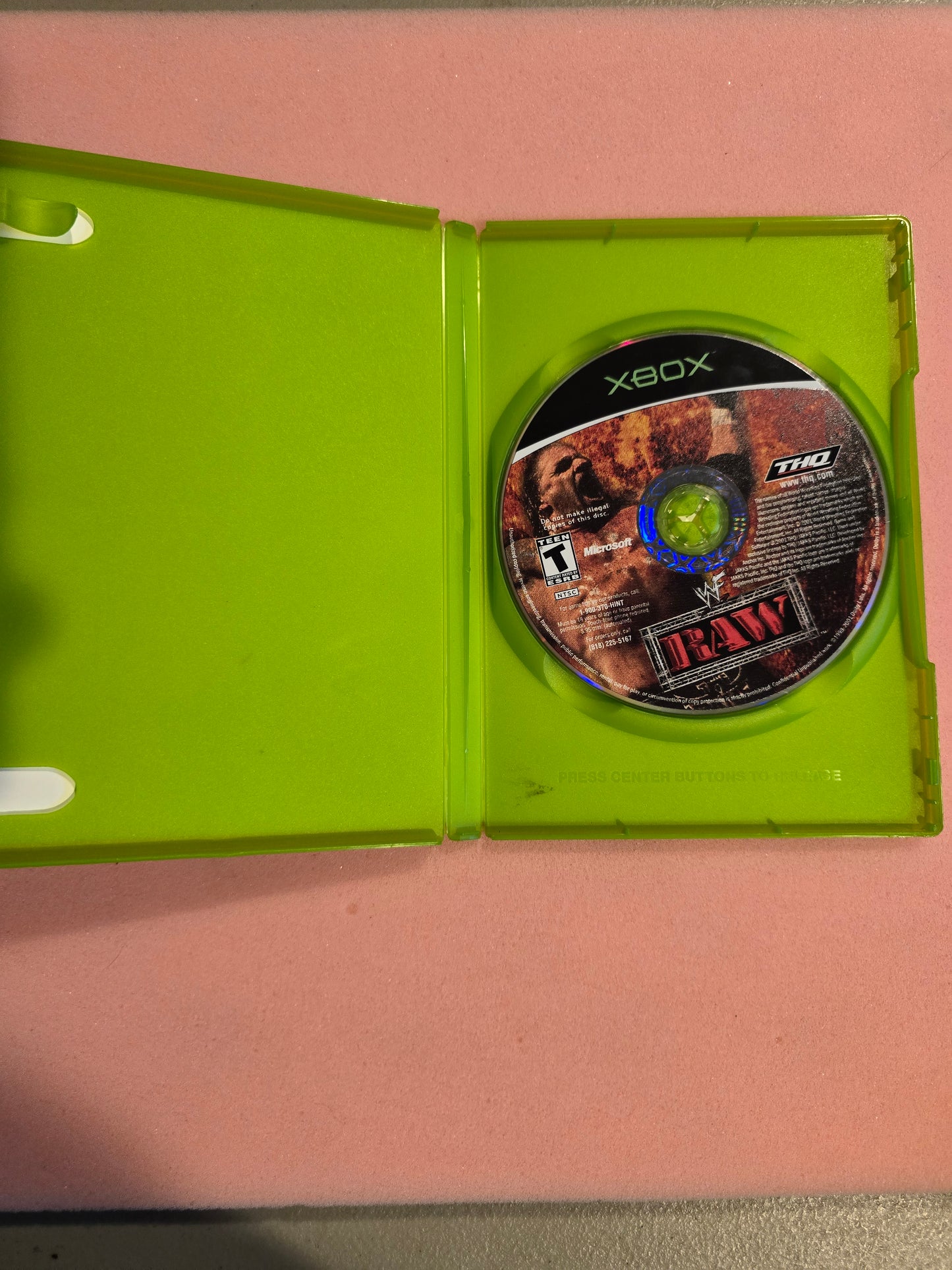 WWF Raw - Original Xbox - In Box, No Manual