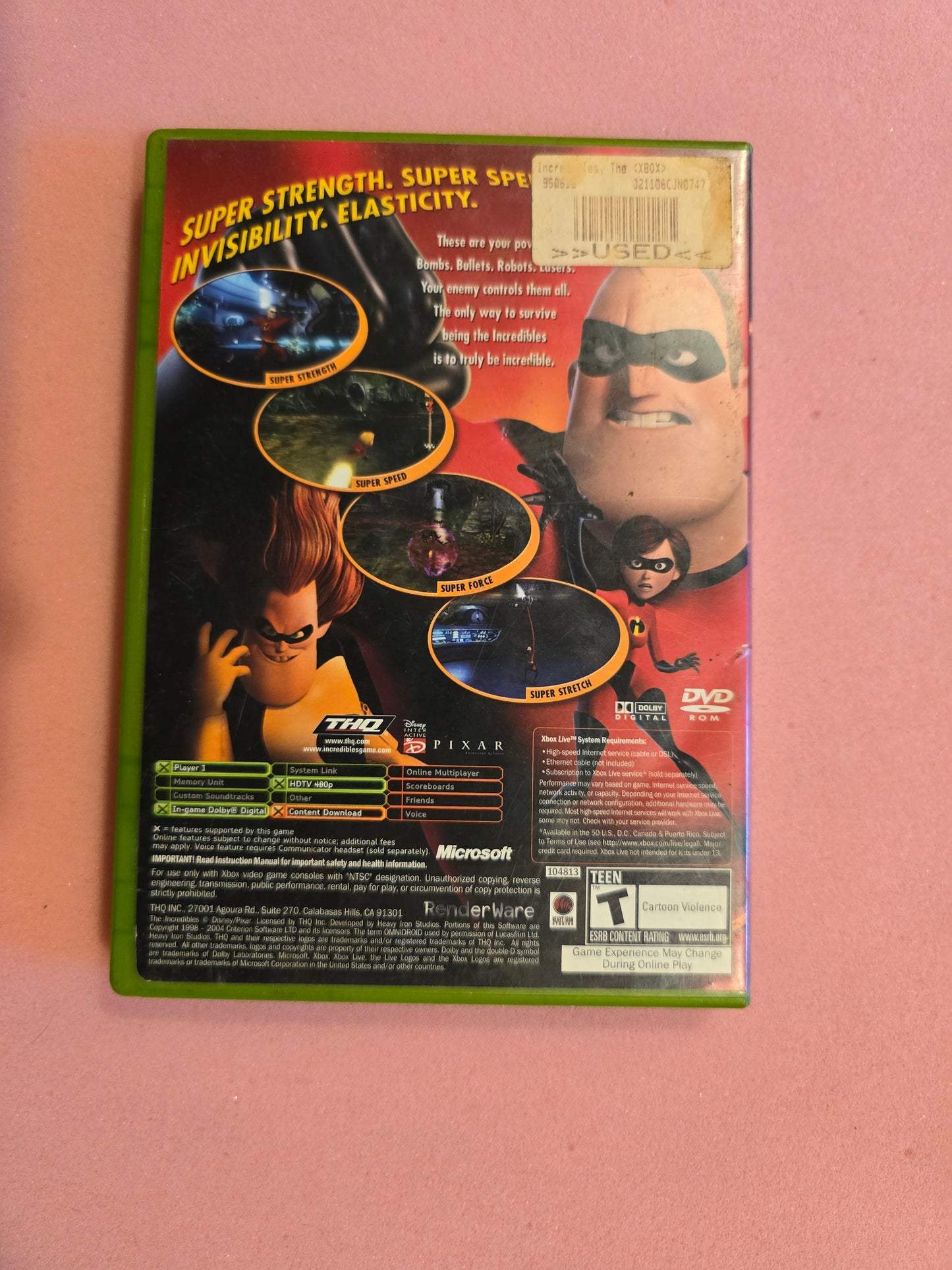 The Incredibles - Original Xbox - In Box, No Manual