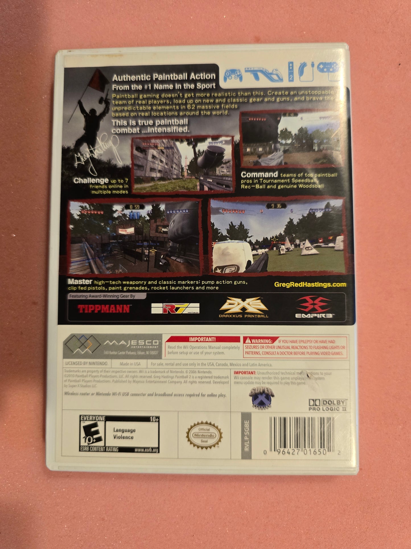 Greg Hastings Paintball 2 - Nintendo Wii - Complete In Box