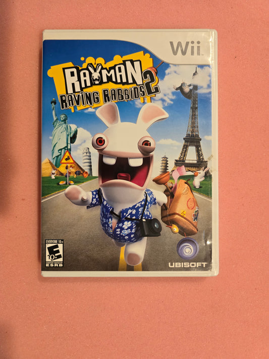 Rayman Raving Rabbids 2 - Nintendo Wii - Complete In Box