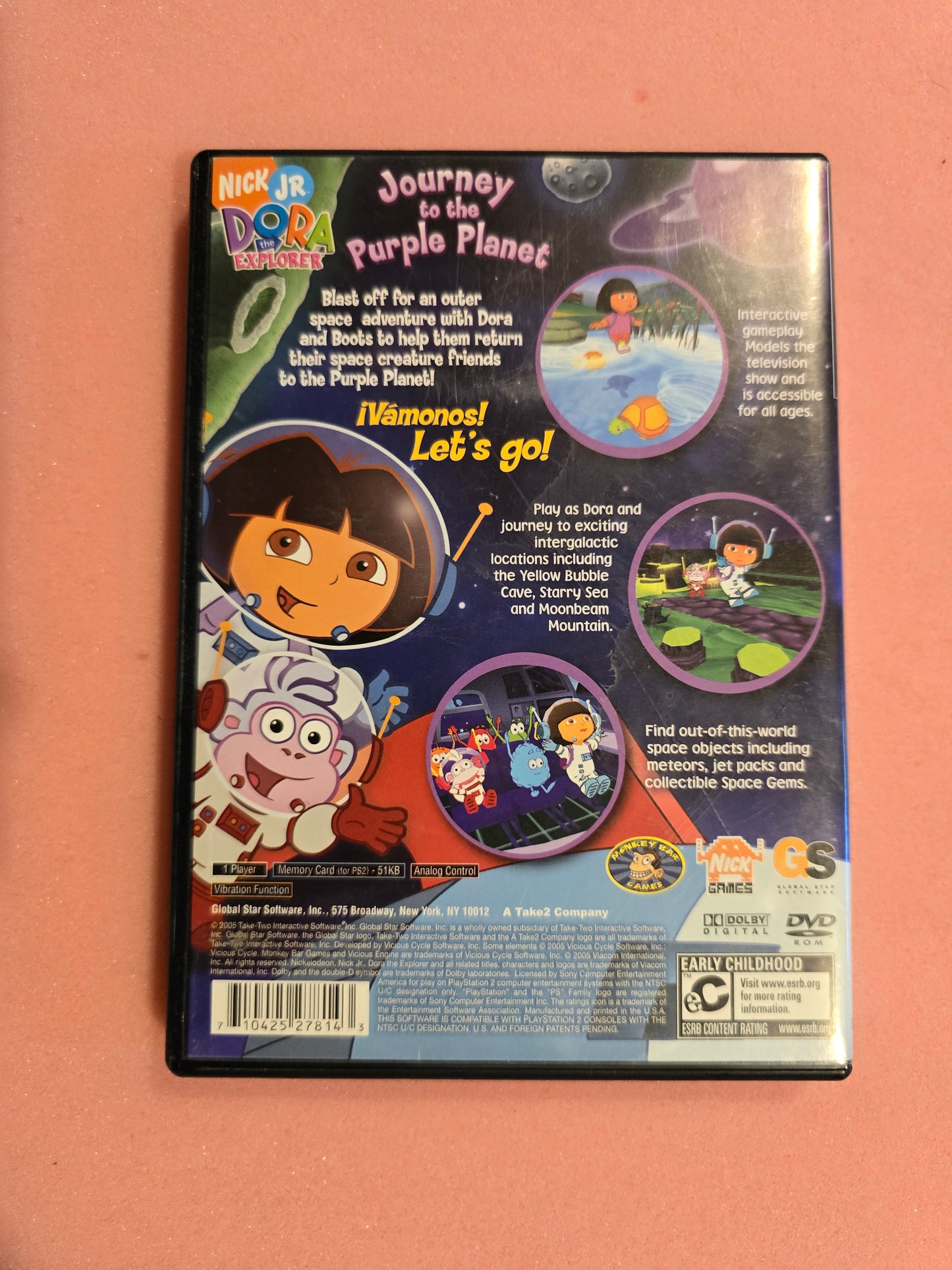 Dora the Explorer Journey to the Purple Planet - Playstation 2 PS2 - Complete In Box