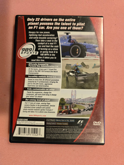 F1 2001 - Playstation 2 PS2 - Complete In Box