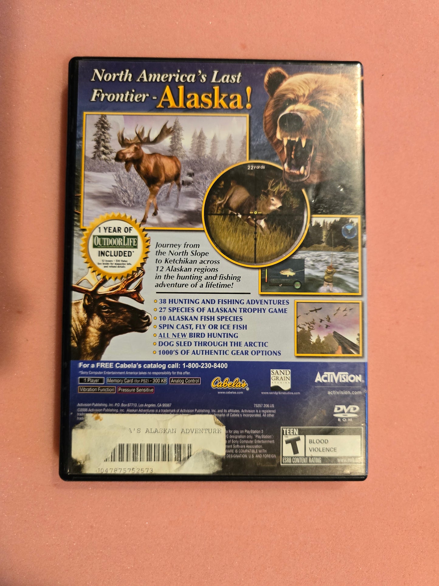 Cabela's Alaskan Adventures - Playstation 2 PS2 - Complete In Box