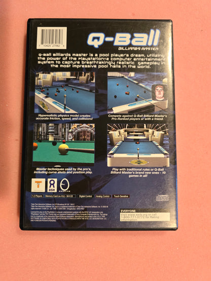 Q-Ball Billiards Master - Playstation 2 PS2 - Complete In Box