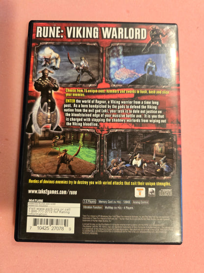 Rune Viking Warlord - Playstation 2 PS2 - Complete In Box