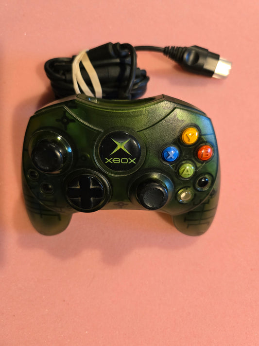 Green S Type Controller - Original Xbox