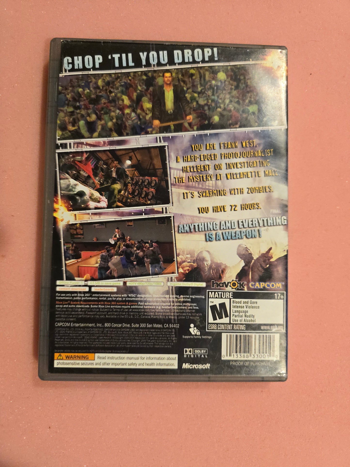 Dead Rising - Xbox 360 - In Box, No Manual