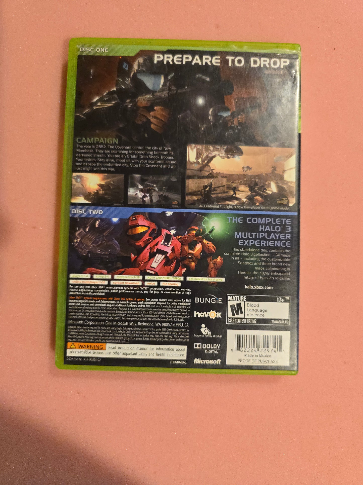 Halo 3: ODST - Xbox 360 - Complete In Box