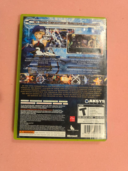 BlazeBlue: Calamity Trigger - Xbox 360 - In Box, No Manual