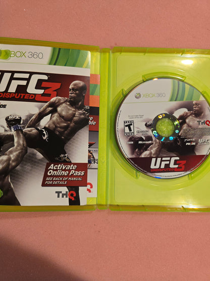 UFC Undisputed 3 - Xbox 360 - Complete In Box