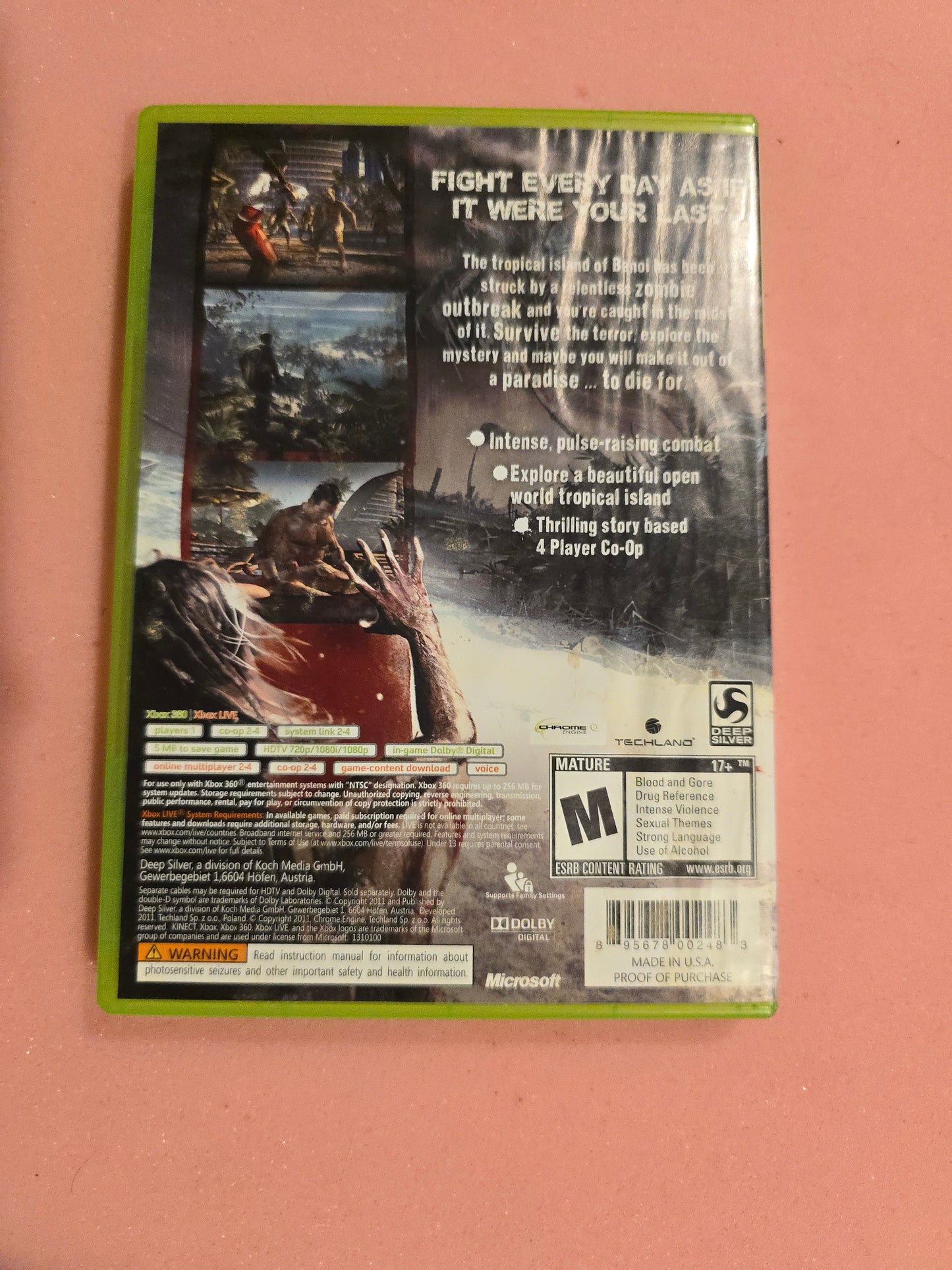 Dead Island - Xbox 360 - In Box, No Manual