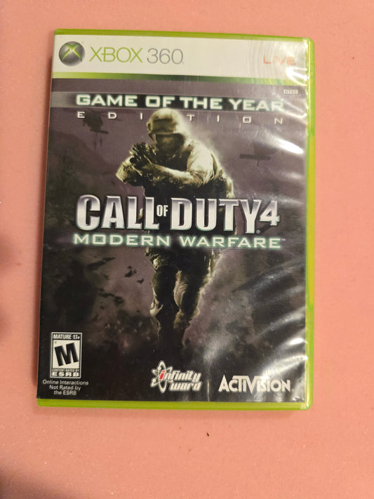 Call of Duty 4 Modern Warfare [Game Of The Year] - Xbox 360 - Complete In Box