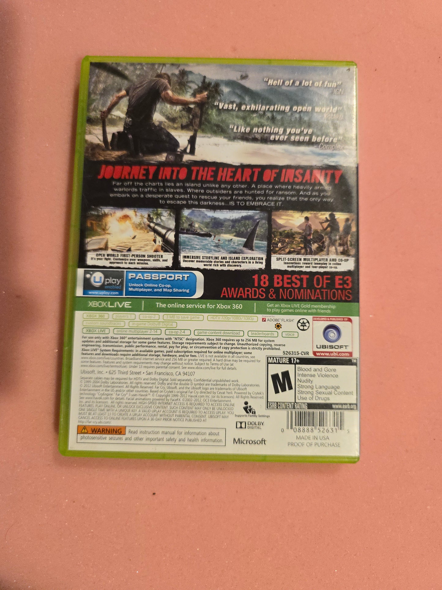 Far Cry 3 - Xbox 360 - Complete In Box