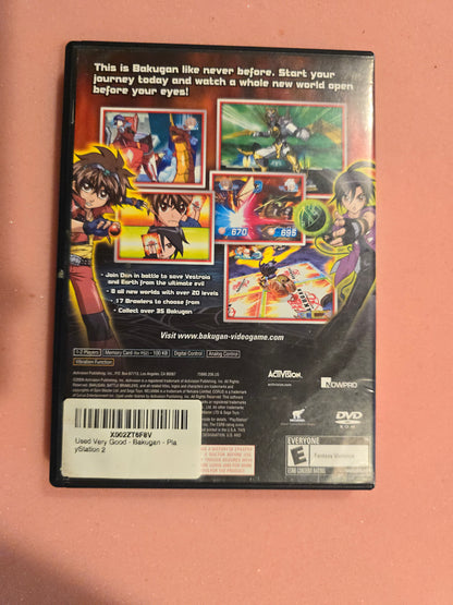 Bakugan Battle Brawlers - Playstation 2 PS2 - Complete In Box