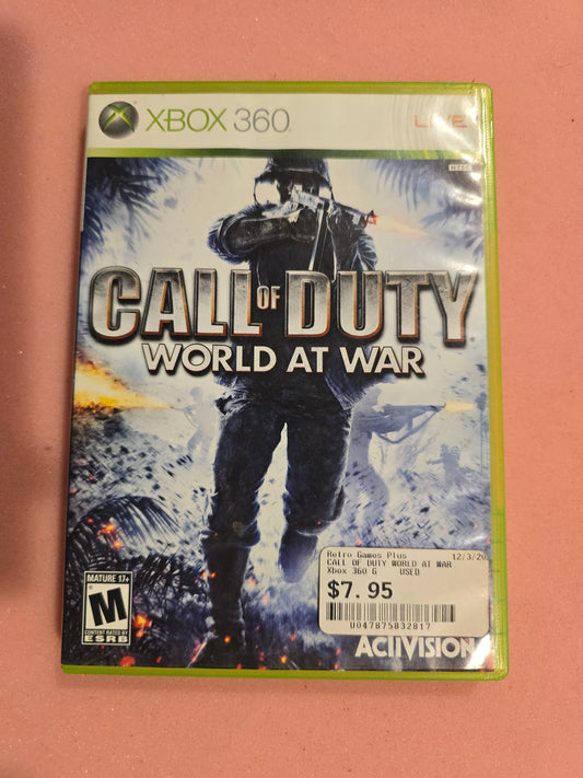 Call of Duty: World at War - Xbox 360 - Complete In Box