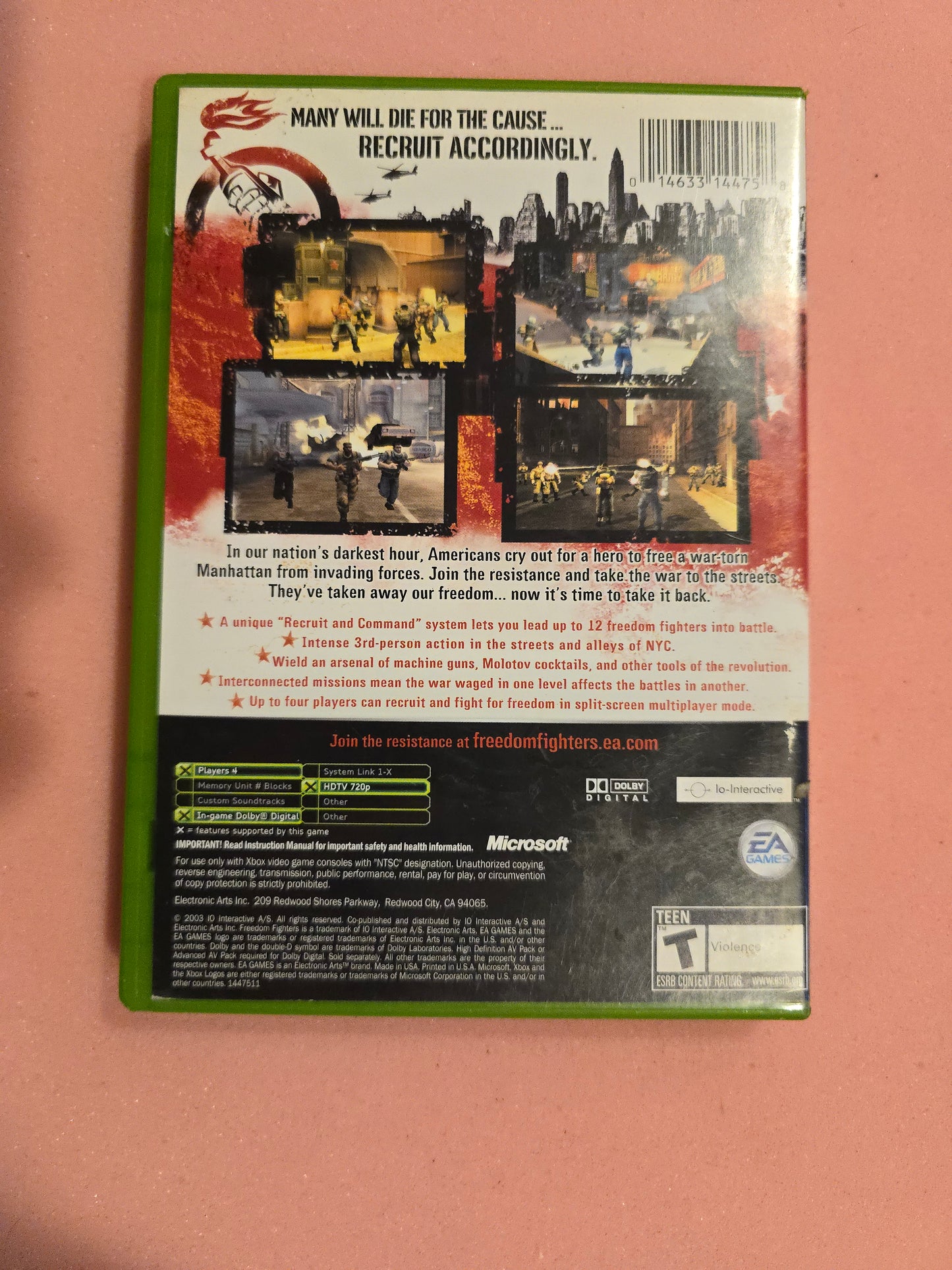 Freedom Fighters - Original Xbox - Complete In Box