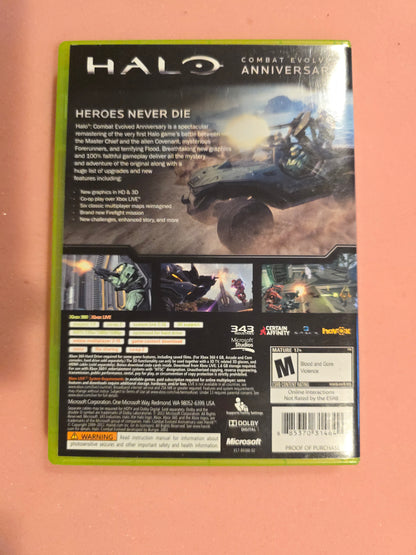 Halo: Combat Evolved Anniversary - Xbox 360 - Complete In Box