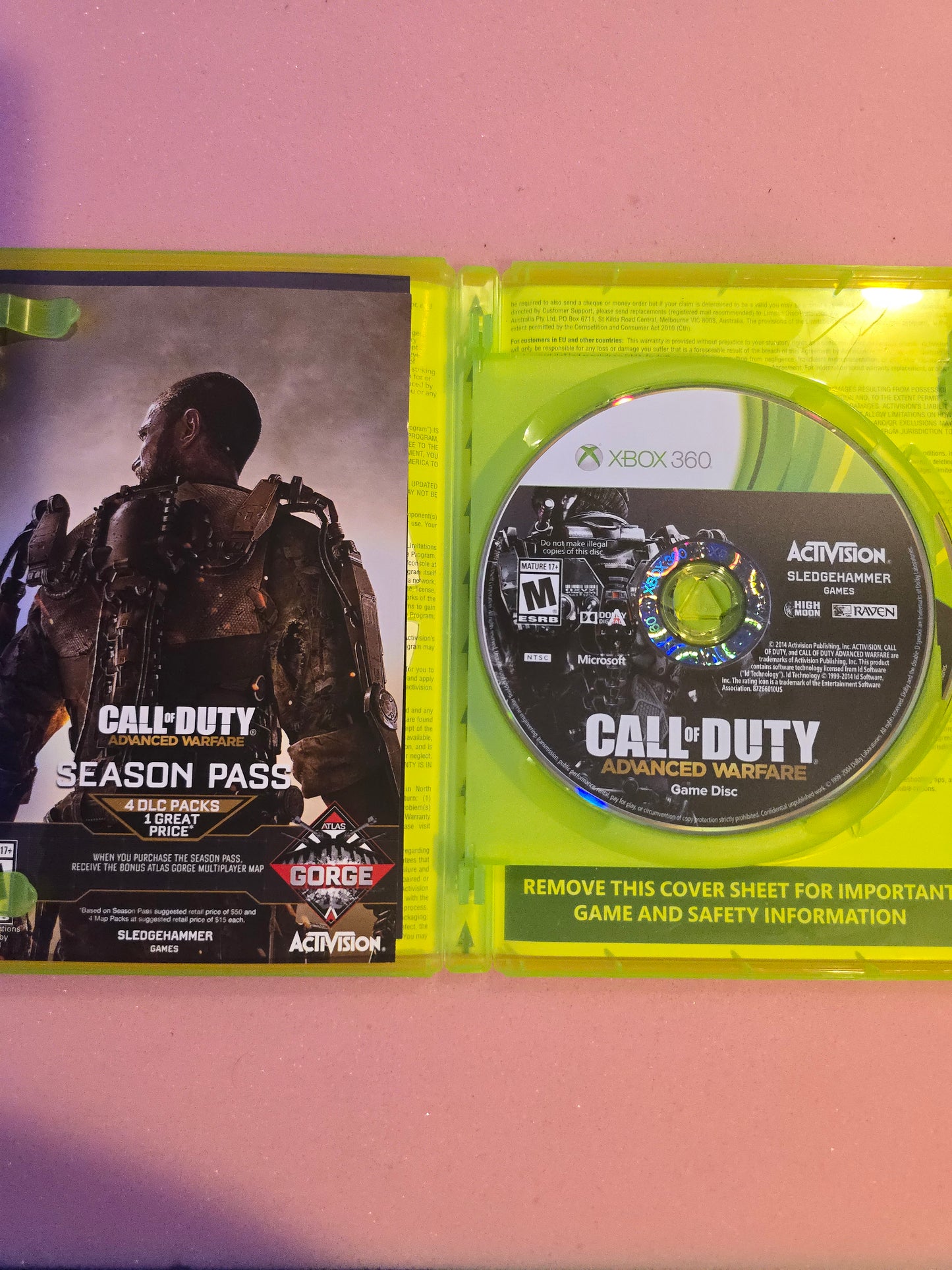 Call of Duty Advanced Warfare - Xbox 360 - In Box, No Manual