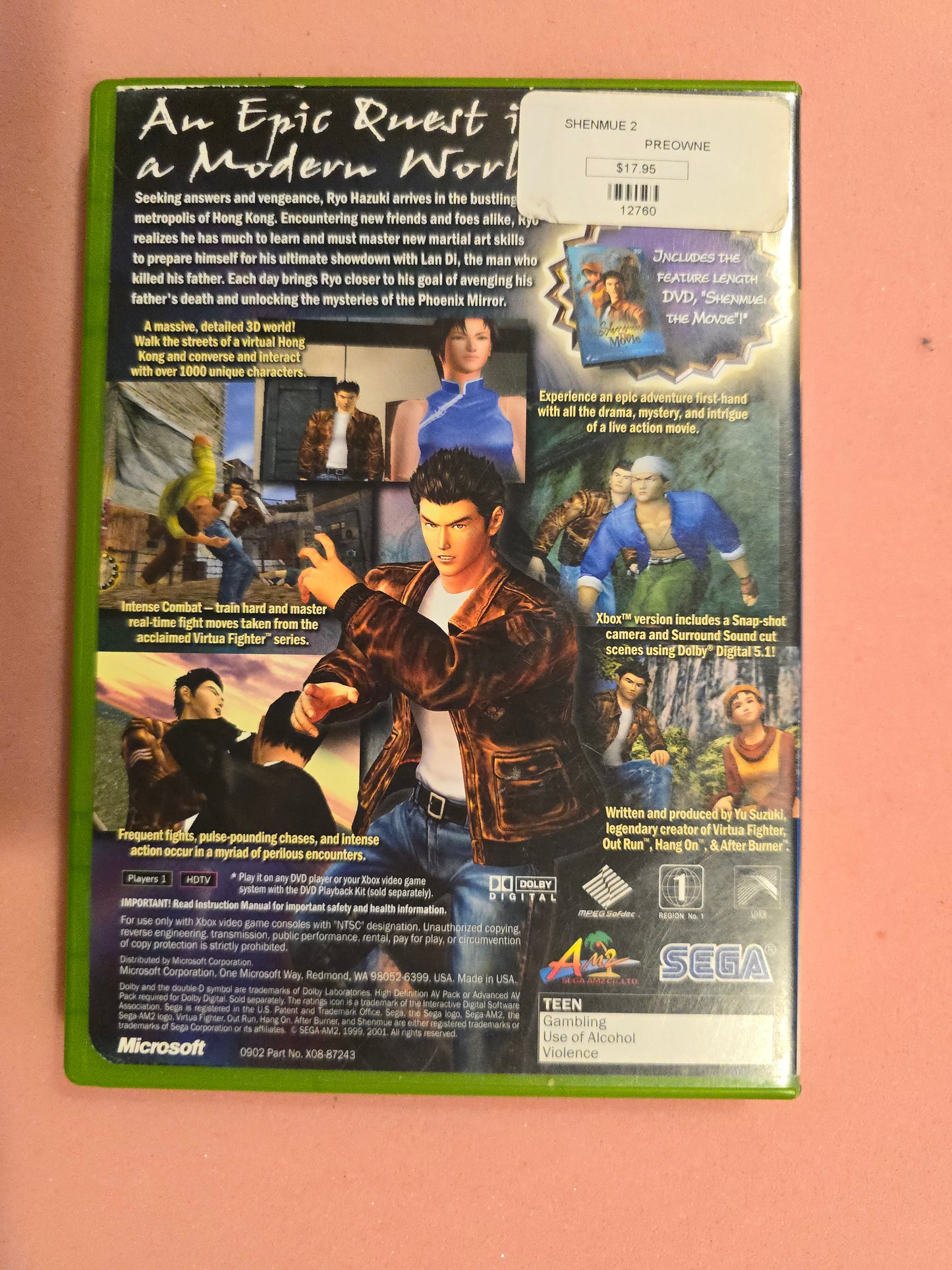 Shenmue II - Original Xbox - Complete In Box