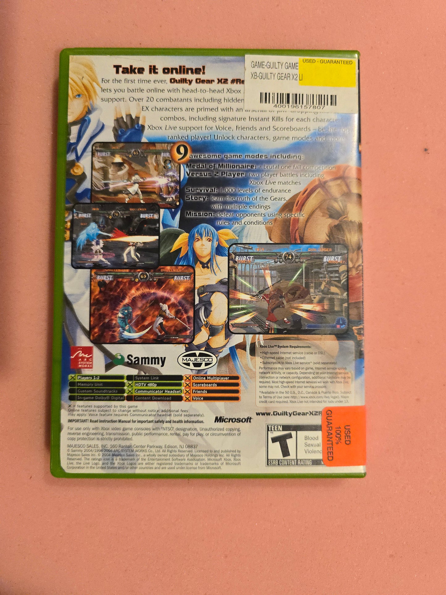 Guilty Gear X2 Reload - Original Xbox - Complete In Box