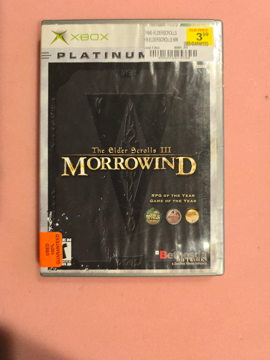 Elder Scrolls III Morrowind - Original Xbox - Complete In Box