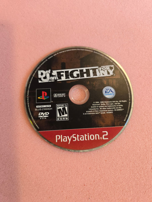 Def Jam Fight for NY - Playstation 2 PS2 - Disc Only