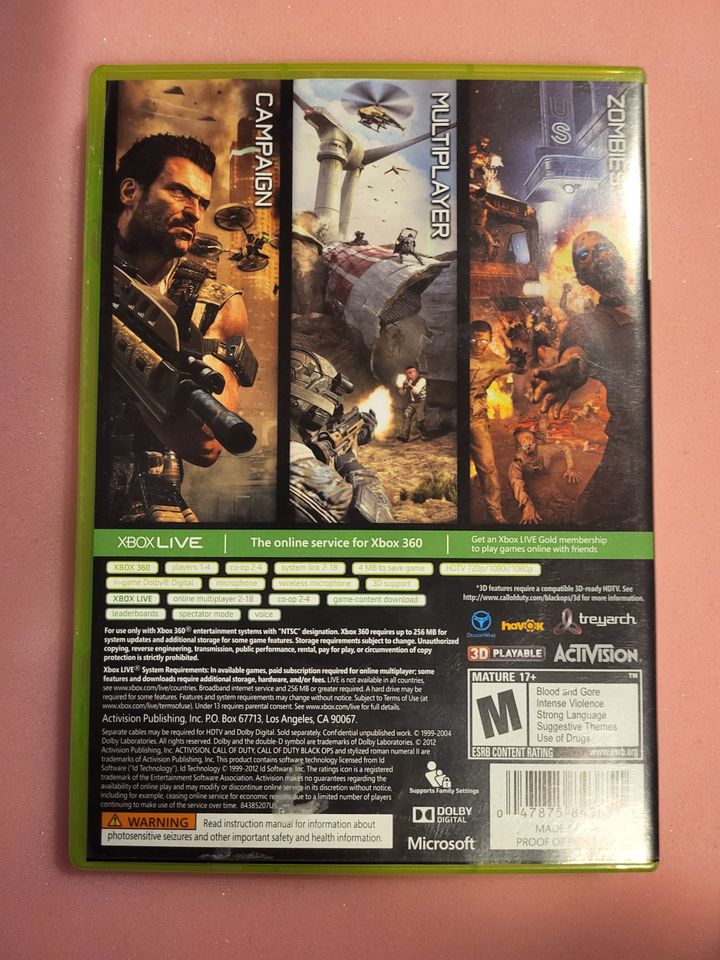 Call of Duty Black Ops II - Xbox 360 - Complete In Box