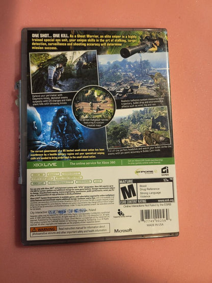 Sniper Ghost Warrior - Xbox 360 - Complete In Box