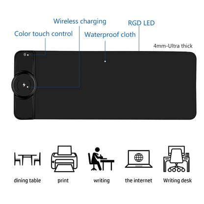 EvoBolt™ - Wireless Charging RGB Mouse Pad