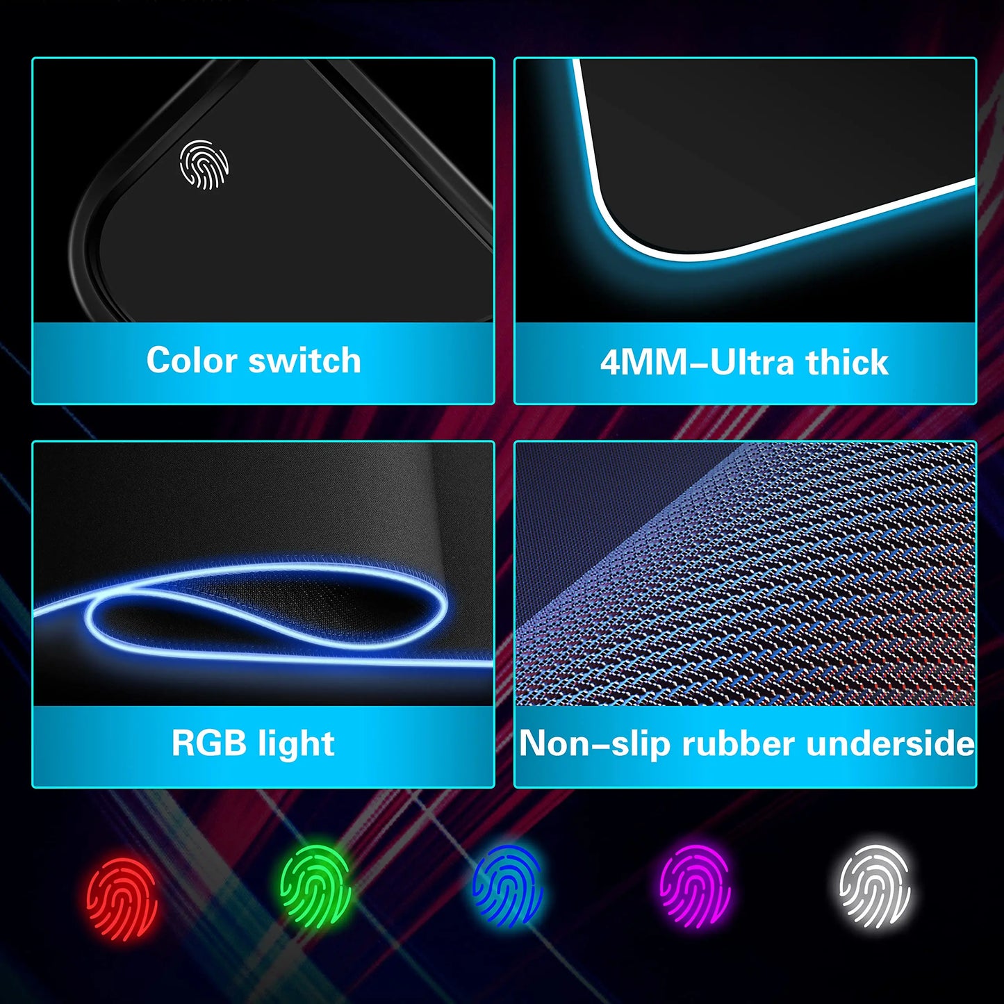 EvoBolt™ - Wireless Charging RGB Mouse Pad