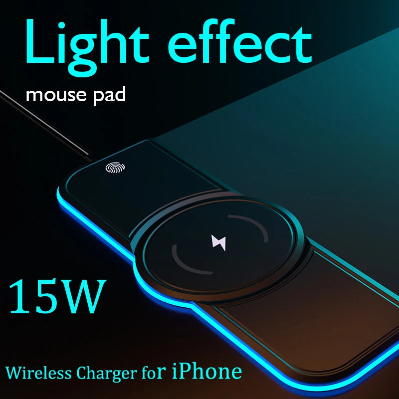 EvoBolt™ - Wireless Charging RGB Mouse Pad