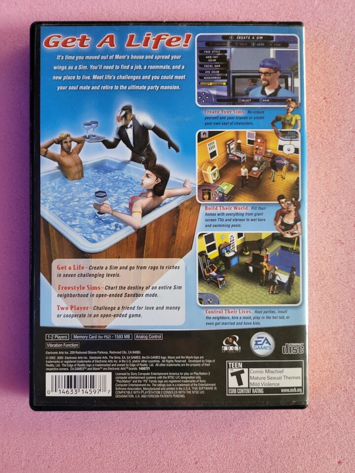 The Sims - Playstation 2 PS2 - Complete In Box